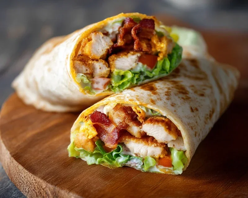 Crispy Chicken Beef Beef Bacon Ranch Wrap