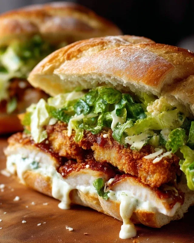 Crispy Chicken Caesar Sandwich