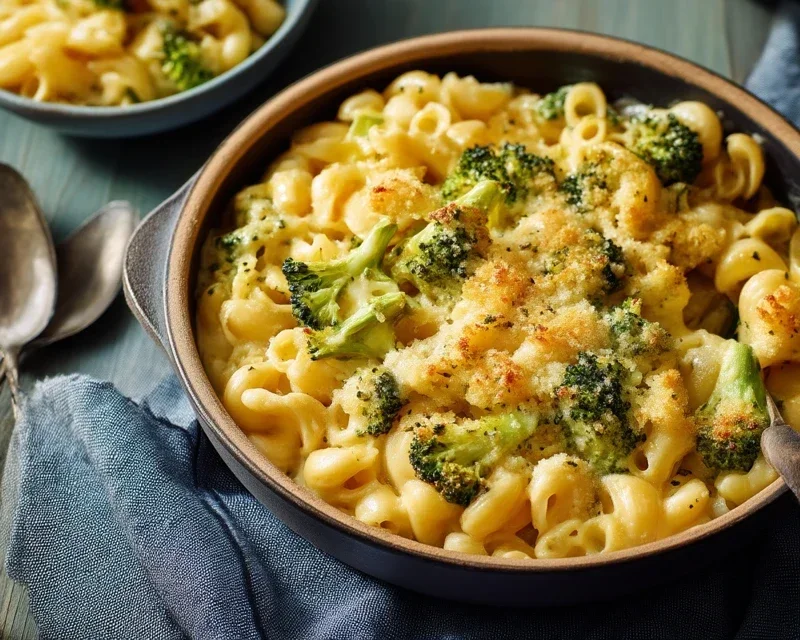 One Pot Healthy Broccoli Mac and Cheese