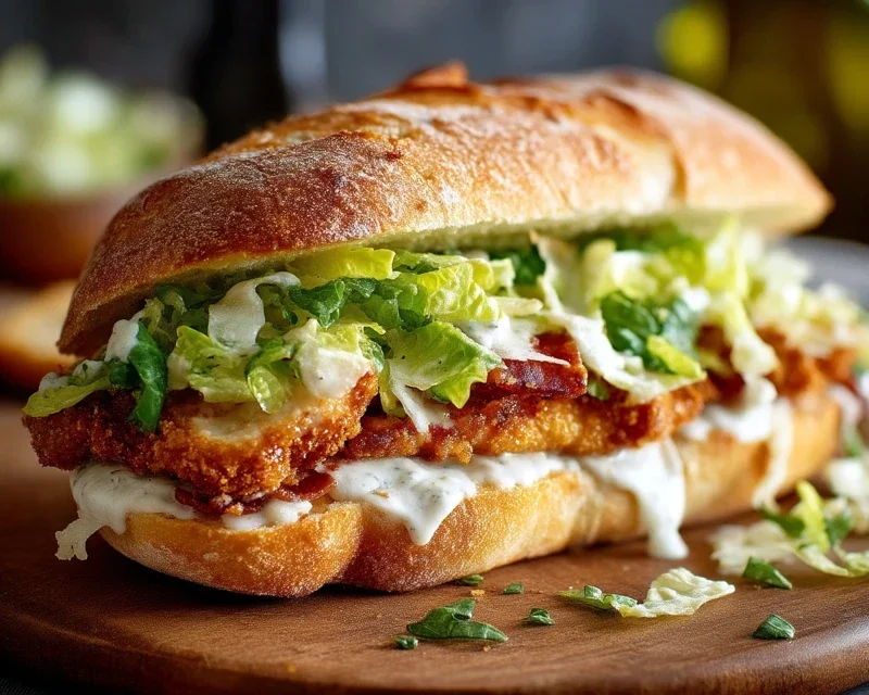 Crispy Chicken Caesar Sandwich
