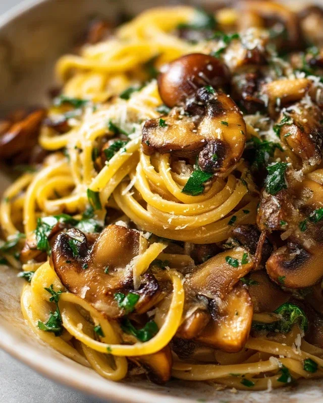 Garlic Mushroom Pasta
