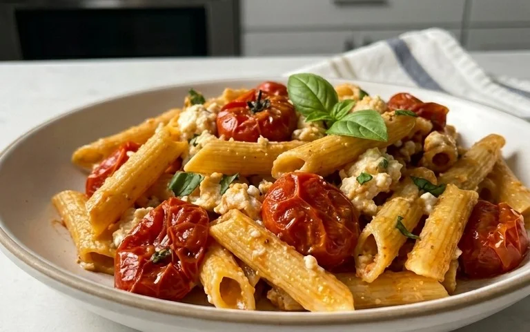 Roasted Tomato and Garlic Ricotta Pasta