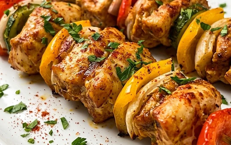 Air Fryer Chicken Skewers (VIDEO)