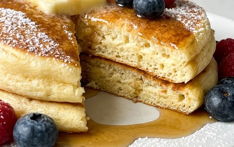 Fluffy Japanese Soufflé Pancakes