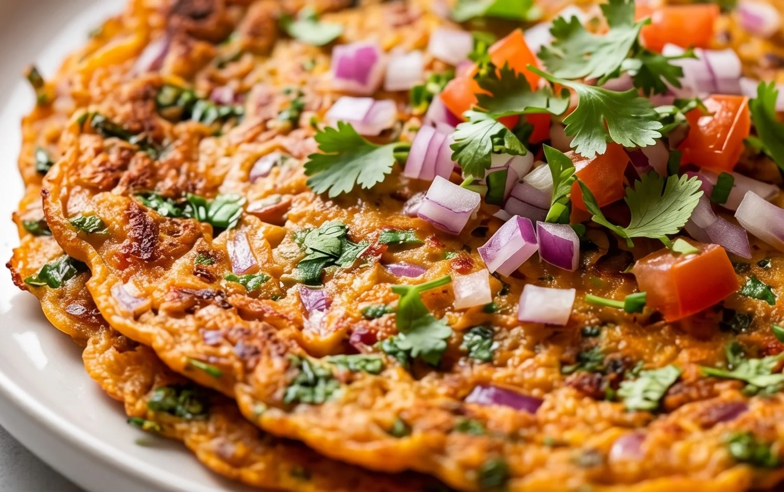 Masoor Dal Chilla | Savory Red Lentil Pancakes