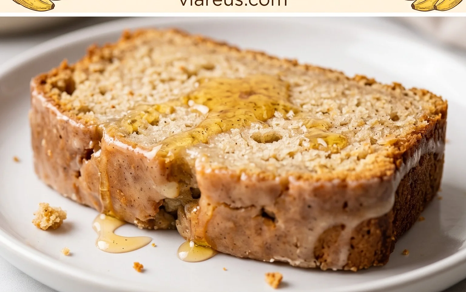 The BEST Honey Vanilla Banana Bread ~ Soft & Fluffy, Easy Recipe