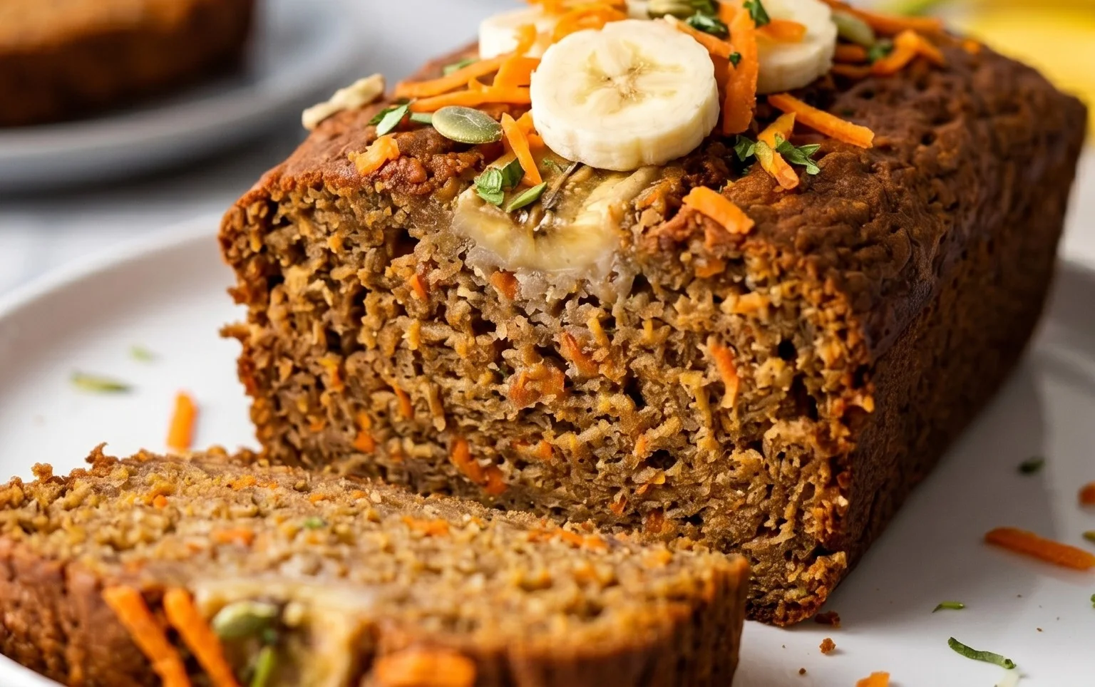 Dairy Free Carrot Cake Banana Bread