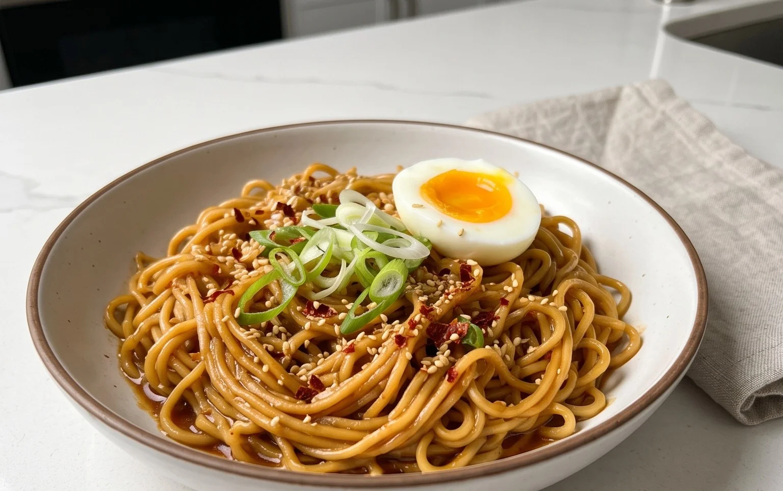 Easy Saucy Ramen Noodles