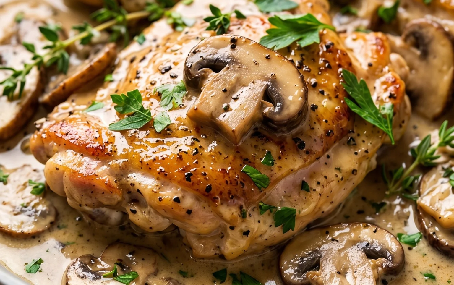 Creamy Mushroom Chicken Recipe