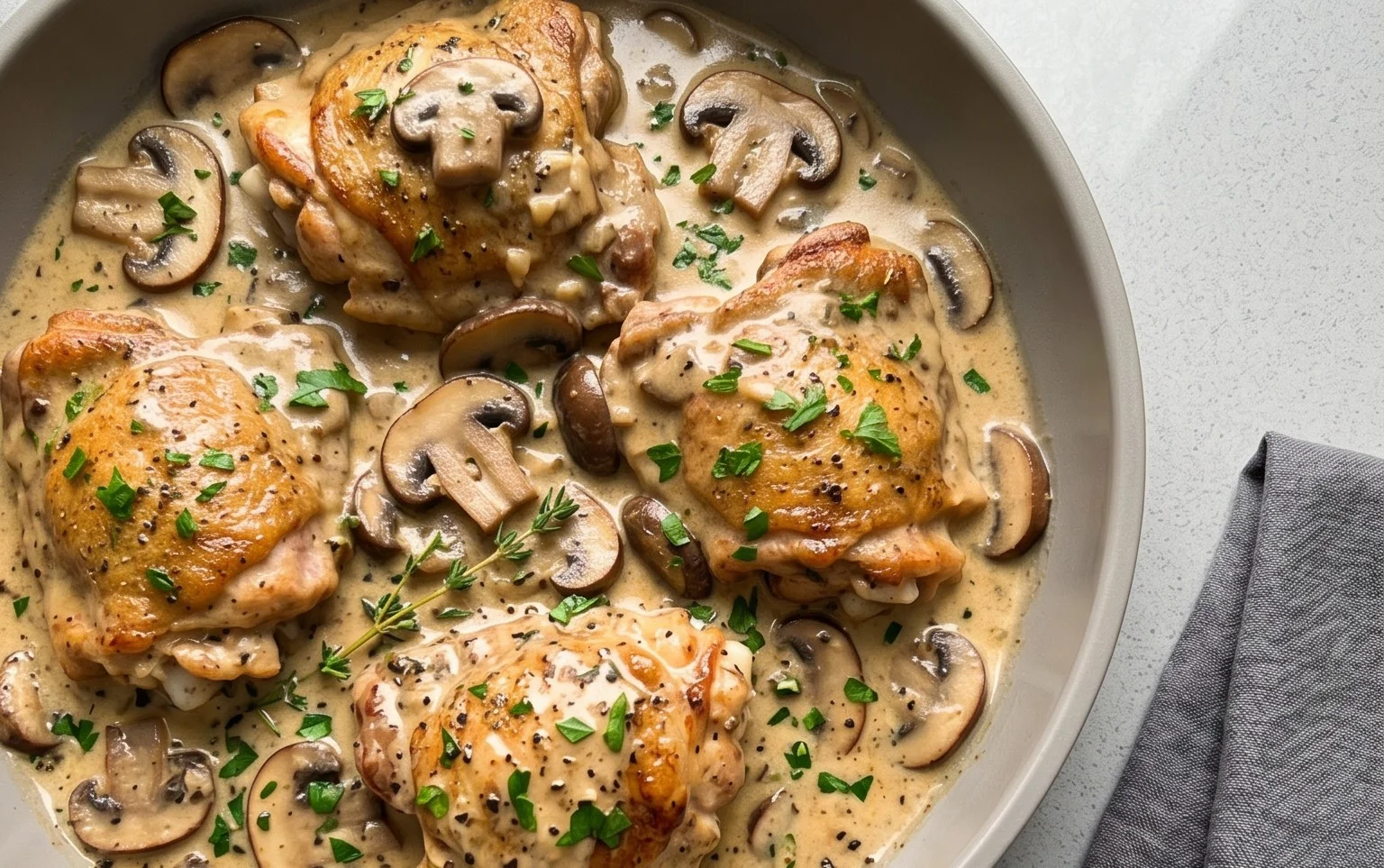 Creamy Mushroom Chicken Recipe