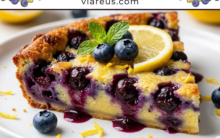 Lemon Blueberry Clafoutis