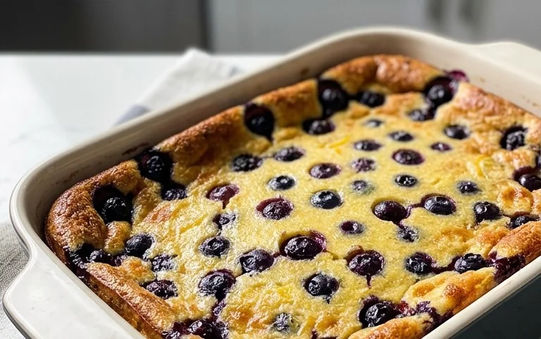 Lemon Blueberry Clafoutis