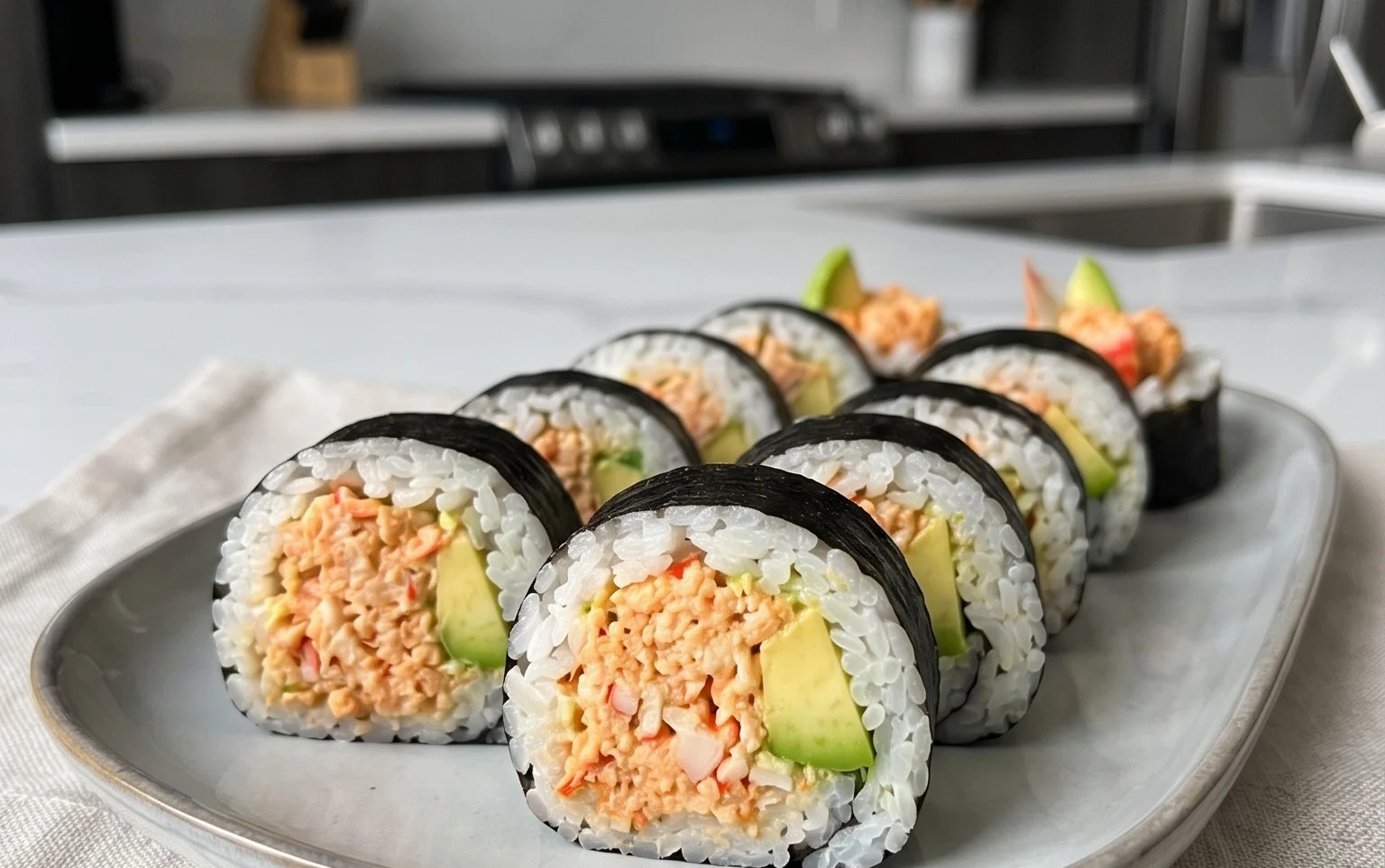 Kani Sushi (Spicy Crab Roll)
