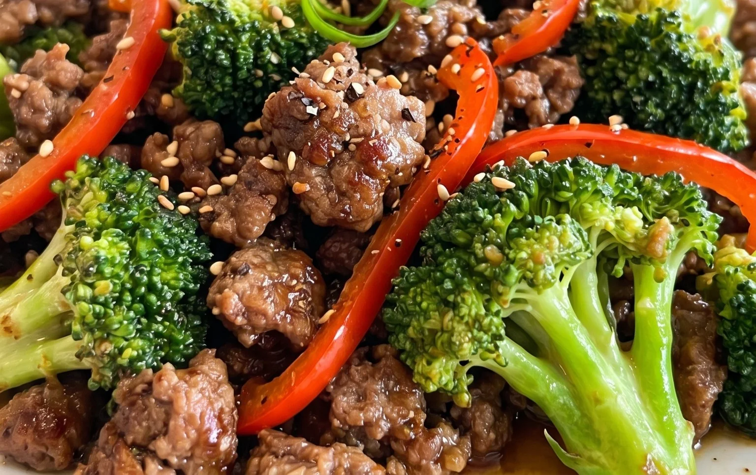 Ground Beef and Broccoli
