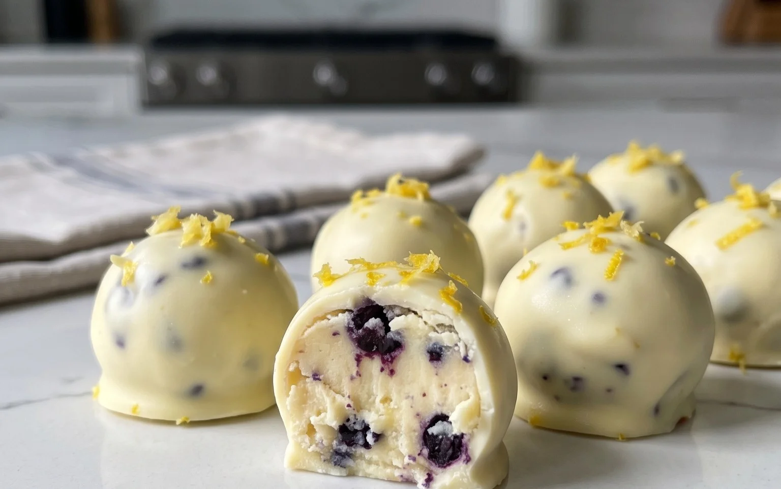 LEMON BLUEBERRY TRUFFLES 