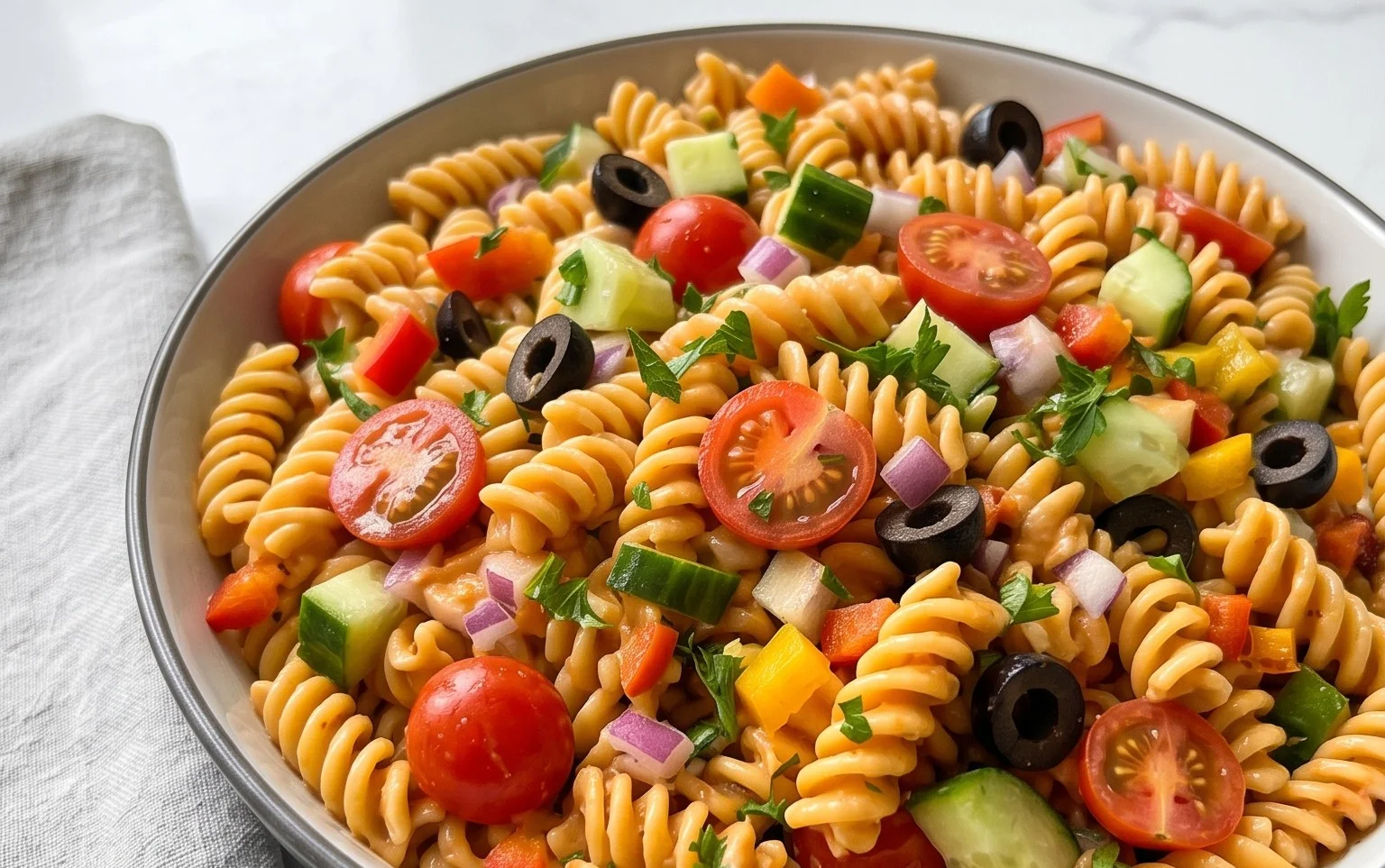 French Dressing Pasta Salad