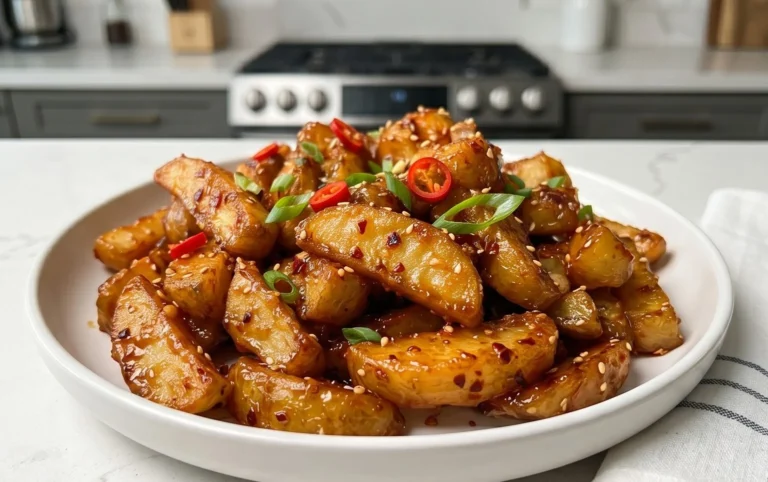 Crispy Honey Chilli Potatoes