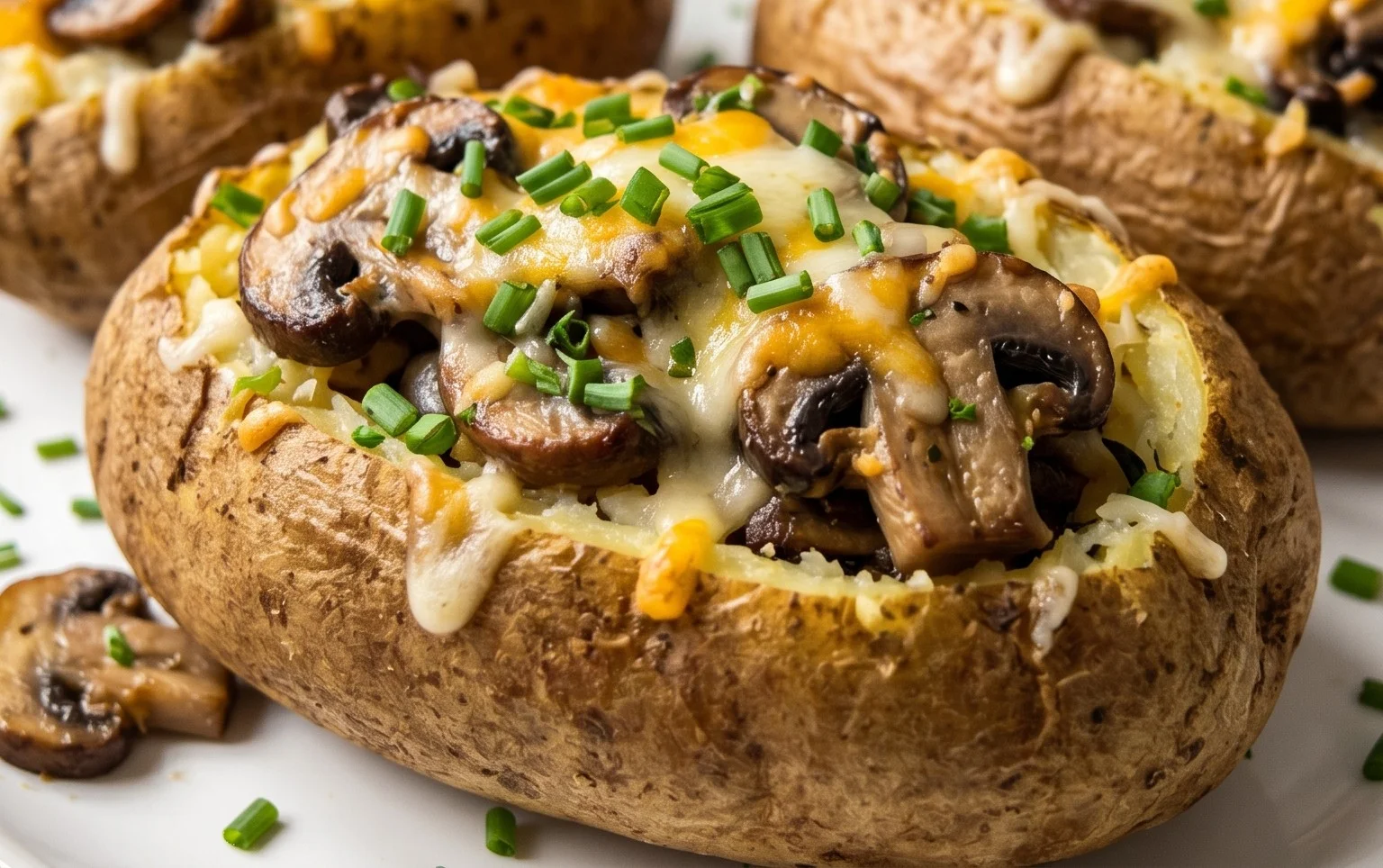The Ultimate Stuffed Baked Potatoes with Mushrooms