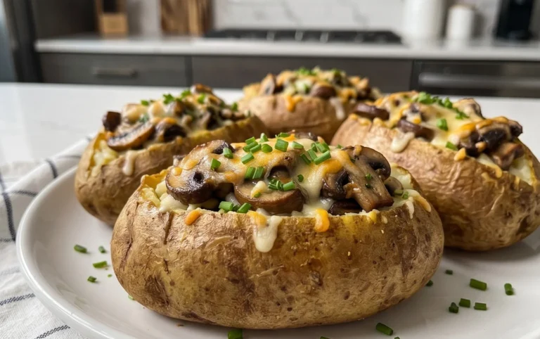 The Ultimate Stuffed Baked Potatoes with Mushrooms