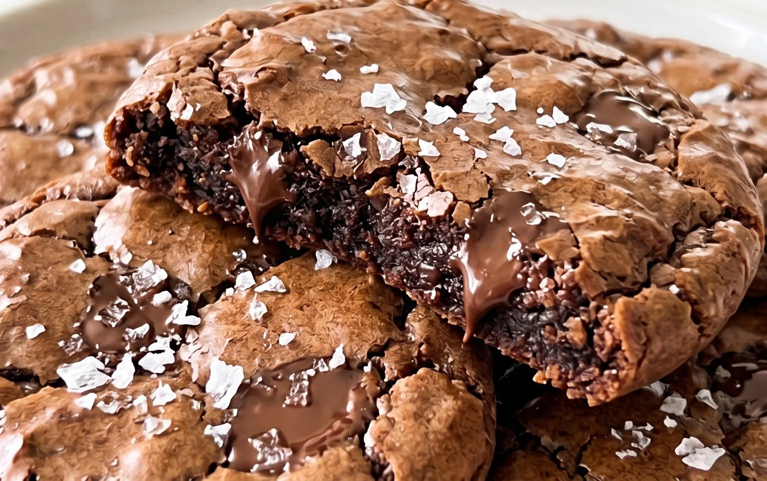 Salted Brownie Cookies