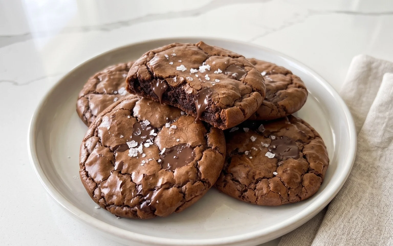 Salted Brownie Cookies