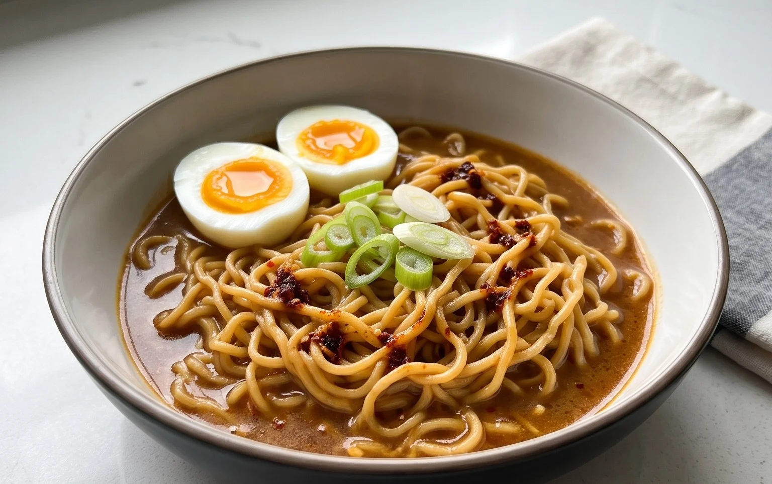 Easy Saucy Ramen Noodles
