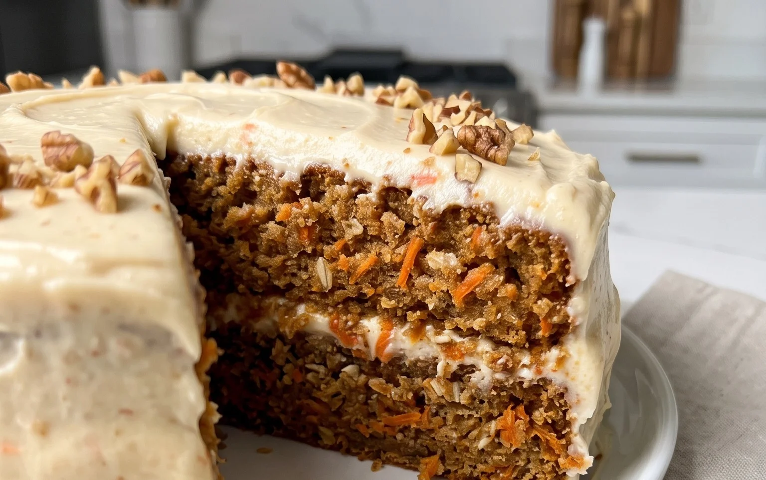 Easy Flourless Oatmeal Carrot Cake Recipe