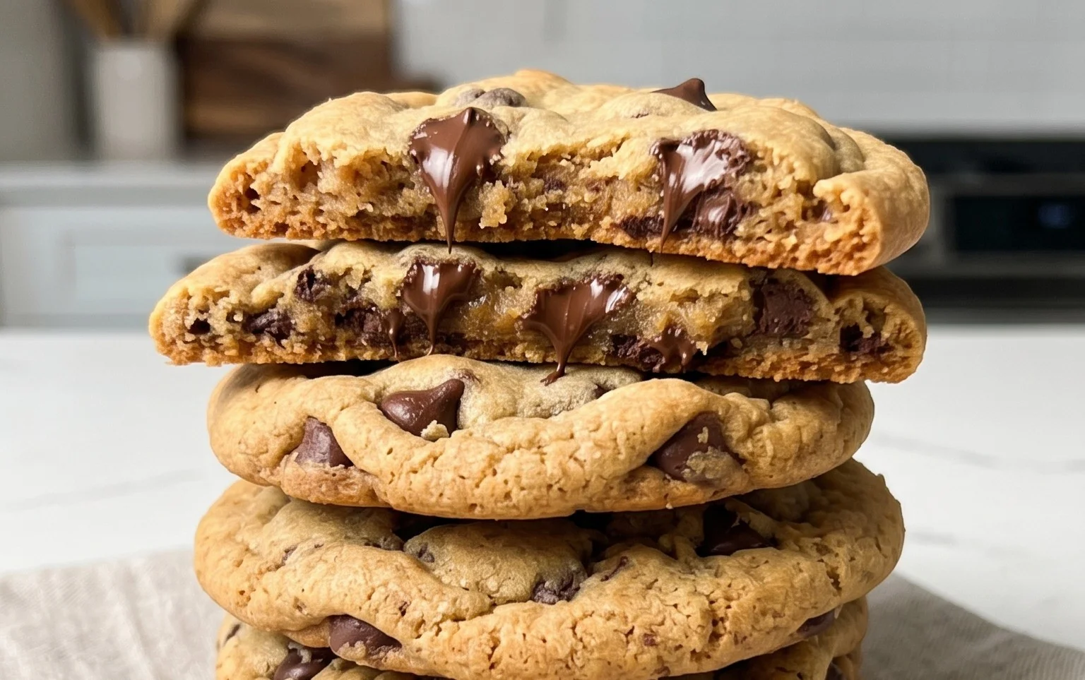 Crispy and Chewy Chocolate Chip Cookies