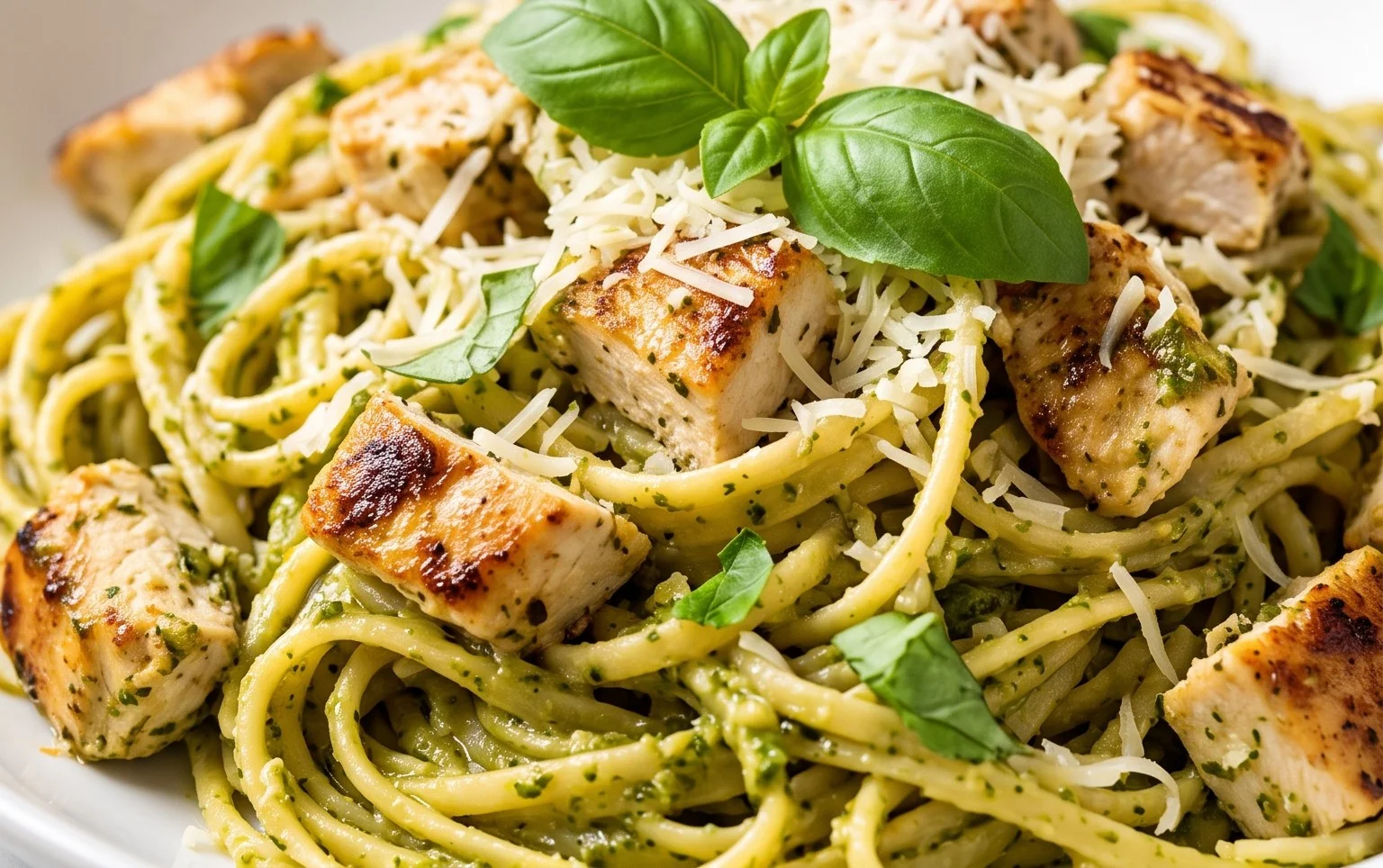Creamy Chicken Pesto Pasta