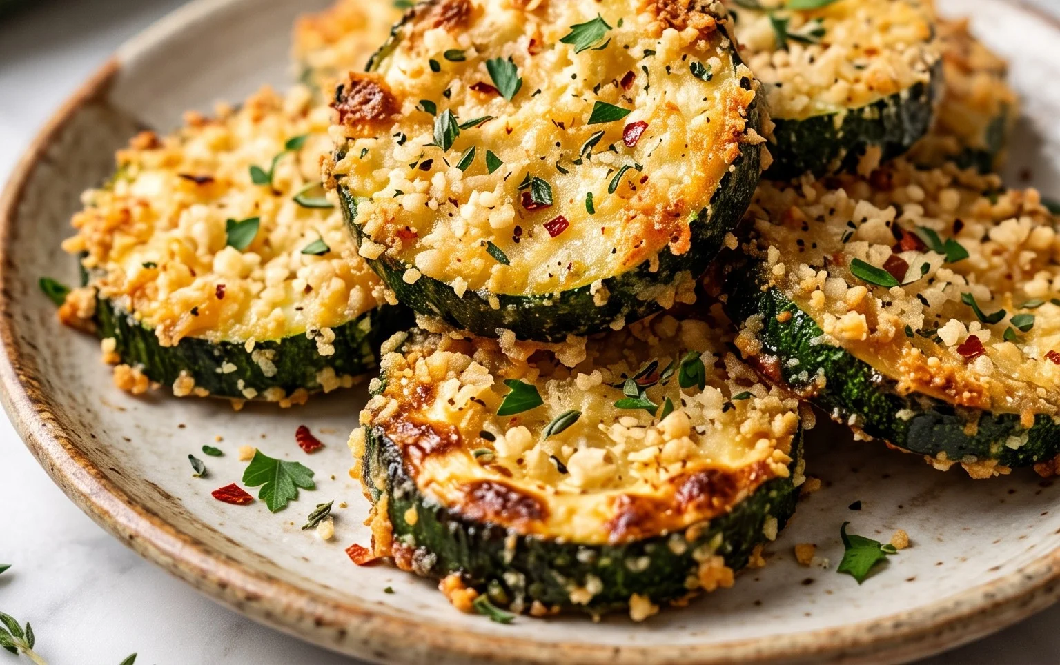 Baked Parmesan Zucchini