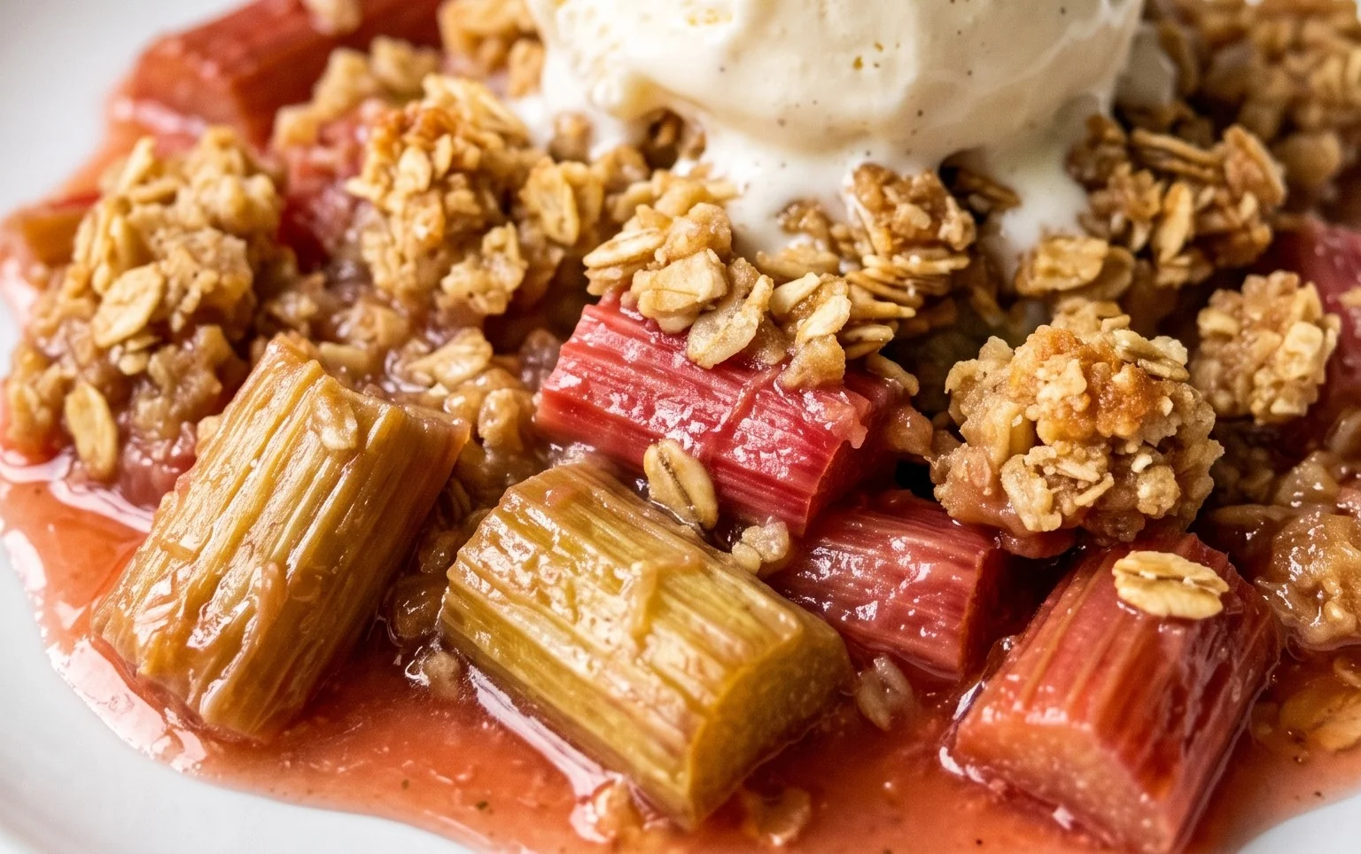 Easy Rhubarb Crisp