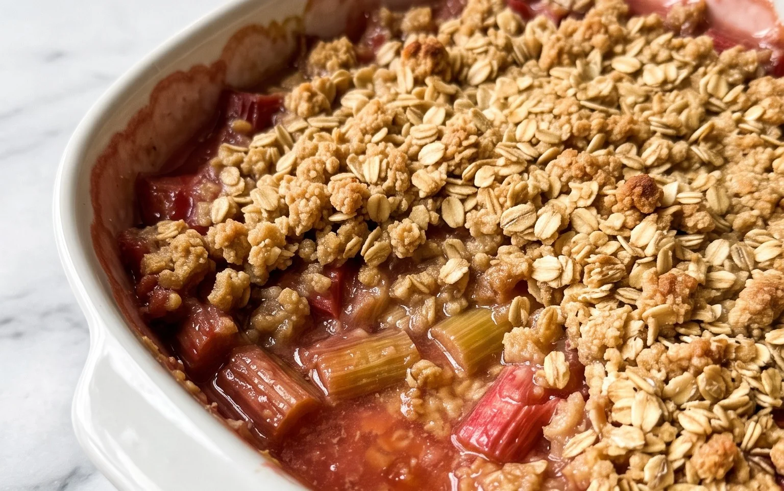 Easy Rhubarb Crisp