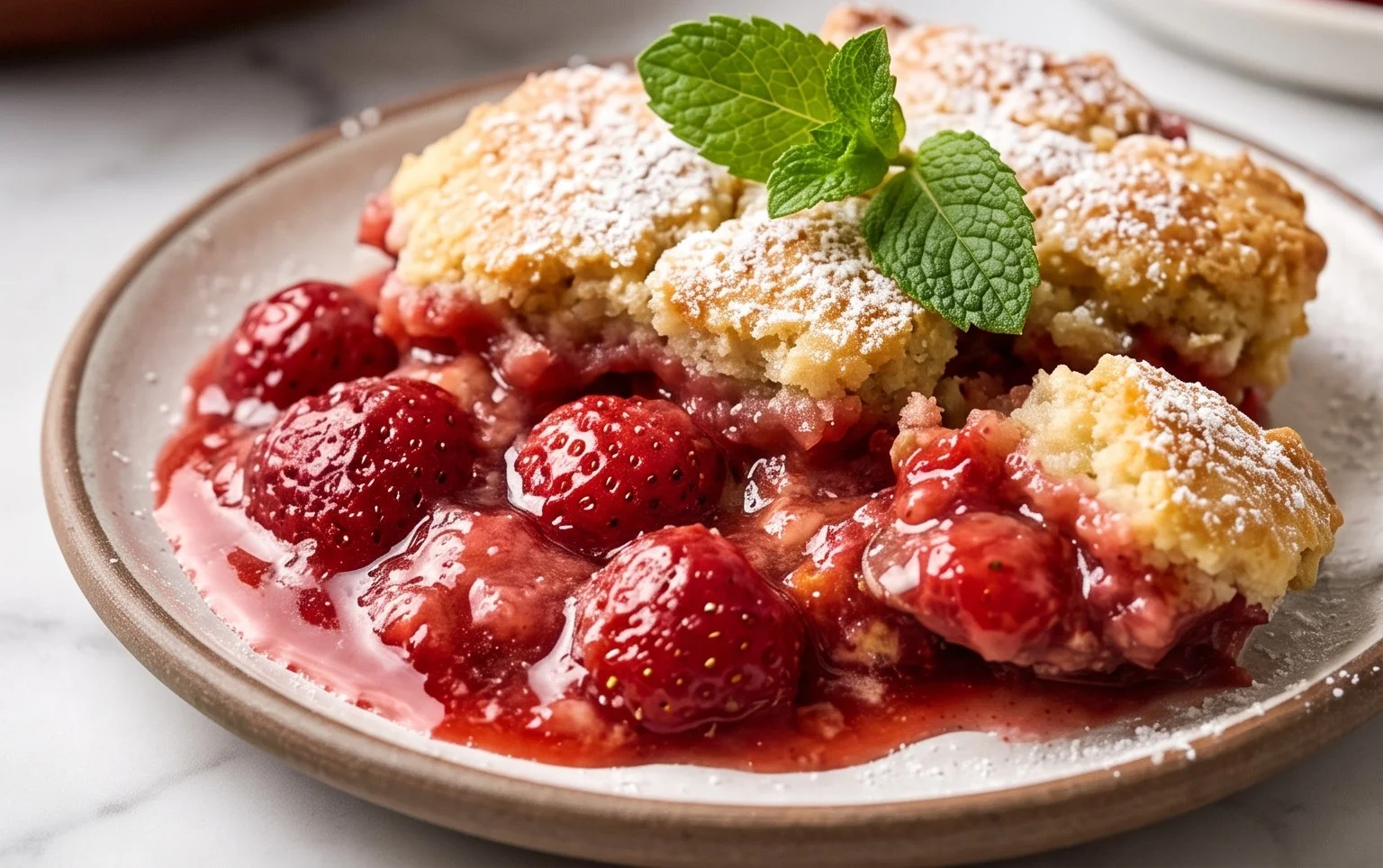 Strawberry Cobbler