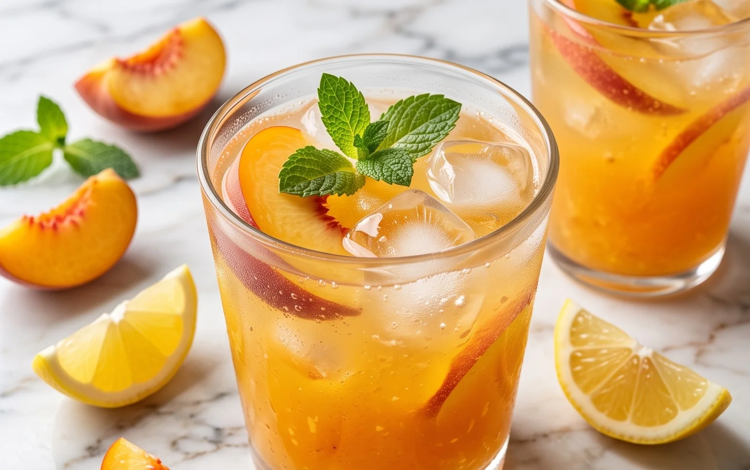 Refreshing Peach Lemonade