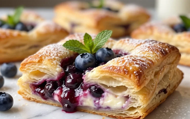 Blueberry Cream Cheese Puff Pastry