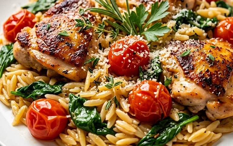 Chicken Orzo (30-Minutes, One-Pan)