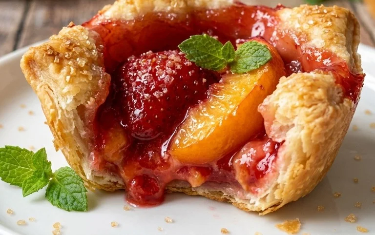 Strawberry Peach Pie Bites