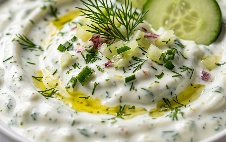 Cucumber Dip with Sour Cream and Dill