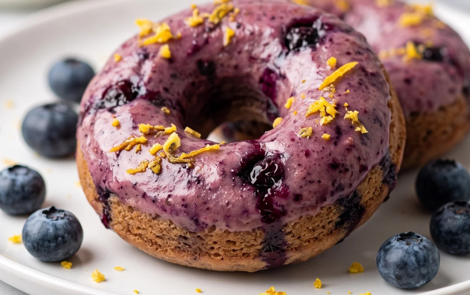 Blueberry Cake Donuts