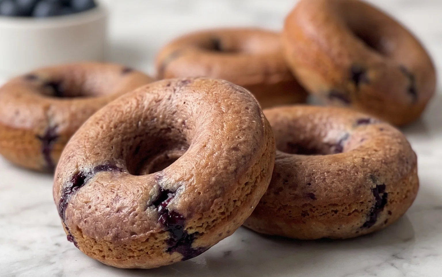 Blueberry Cake Donuts