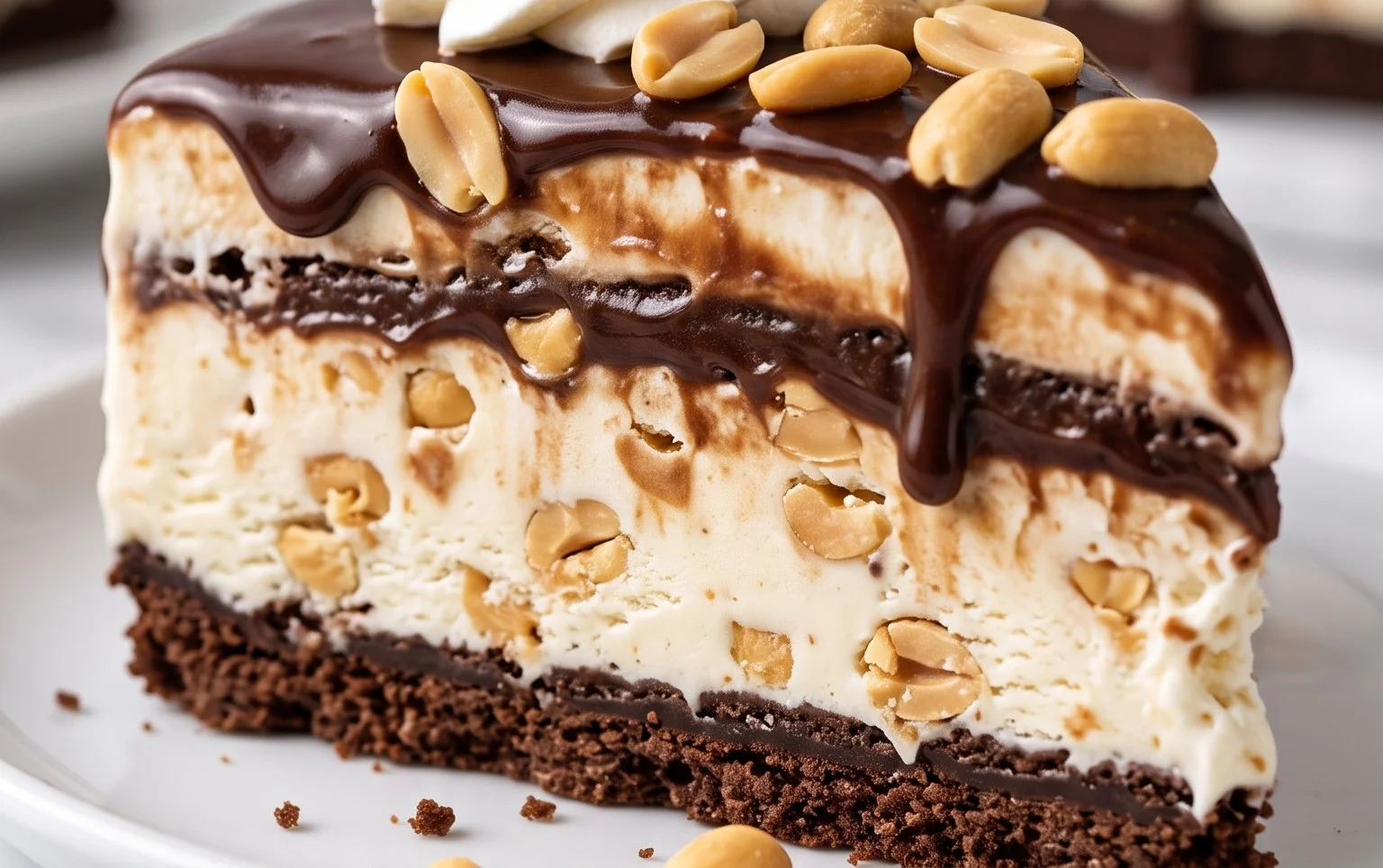 Buster Bar Ice Cream Cake