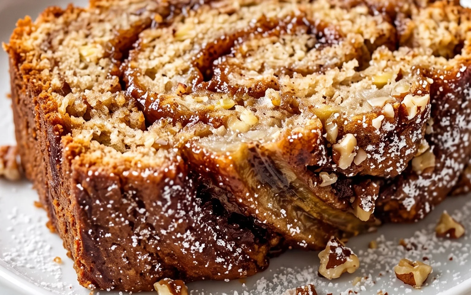 Cinnamon Roll Banana Bread