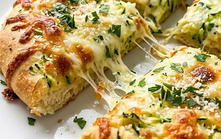 Cheesy Zucchini Breadsticks