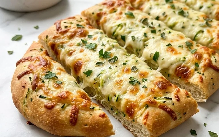 Cheesy Zucchini Breadsticks