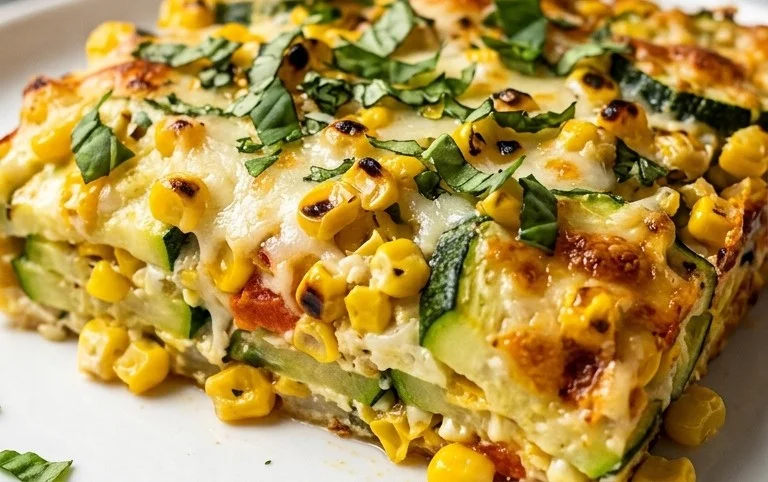 Zucchini Corn Parmesan Bake Recipe
