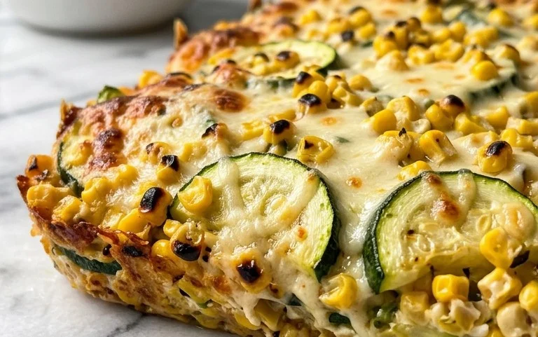 Zucchini Corn Parmesan Bake Recipe
